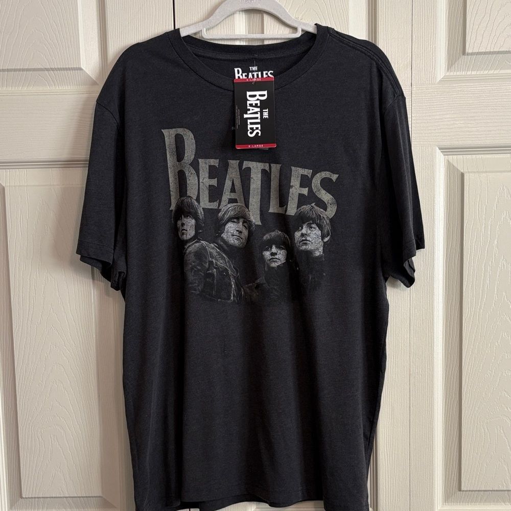 The Beatles Men’s Black Graphic T-Shirt short sleeve size XL NWT